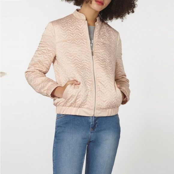 Dorothy Perkins Jackets & Blazers - Dorothy Perkins Blush Quilted Bomber Jacket #5